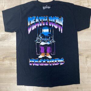 Death Row Records T-Shirt Men's Medium Short Sleeve Crew Neck Graphic Black